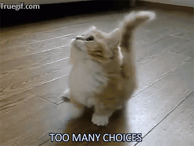 Overwhelmed with choices